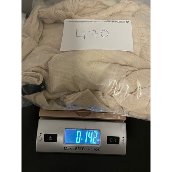 Lulus Womens Wrap Dress Size 3X Beige Woven Tiered Flutter Sleeve Romantic Fairy - Picture 8 of 8